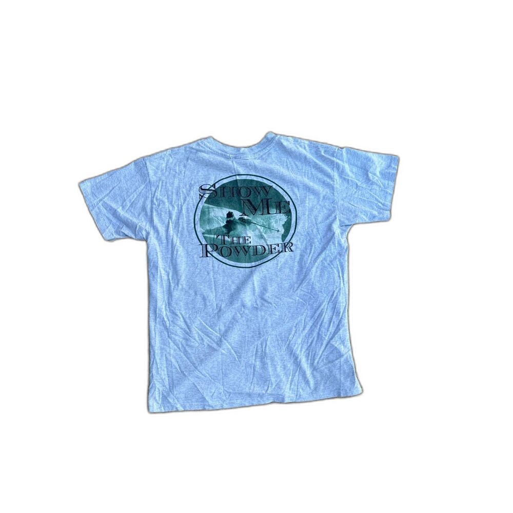 Vintage skiing show me the powder graphic T-shirt
